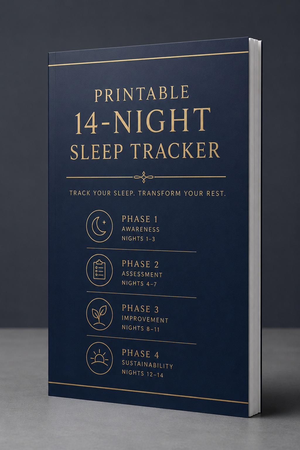 Printable 14-Night Sleep Tracker cover